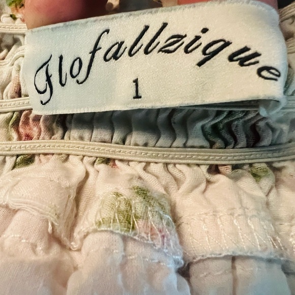 Flofullzique Floral Blush and White Kids Tulle Dress Size 1 - Picture 2 of 9